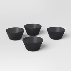 4pc Mini Bowls Black - Room Essentials™